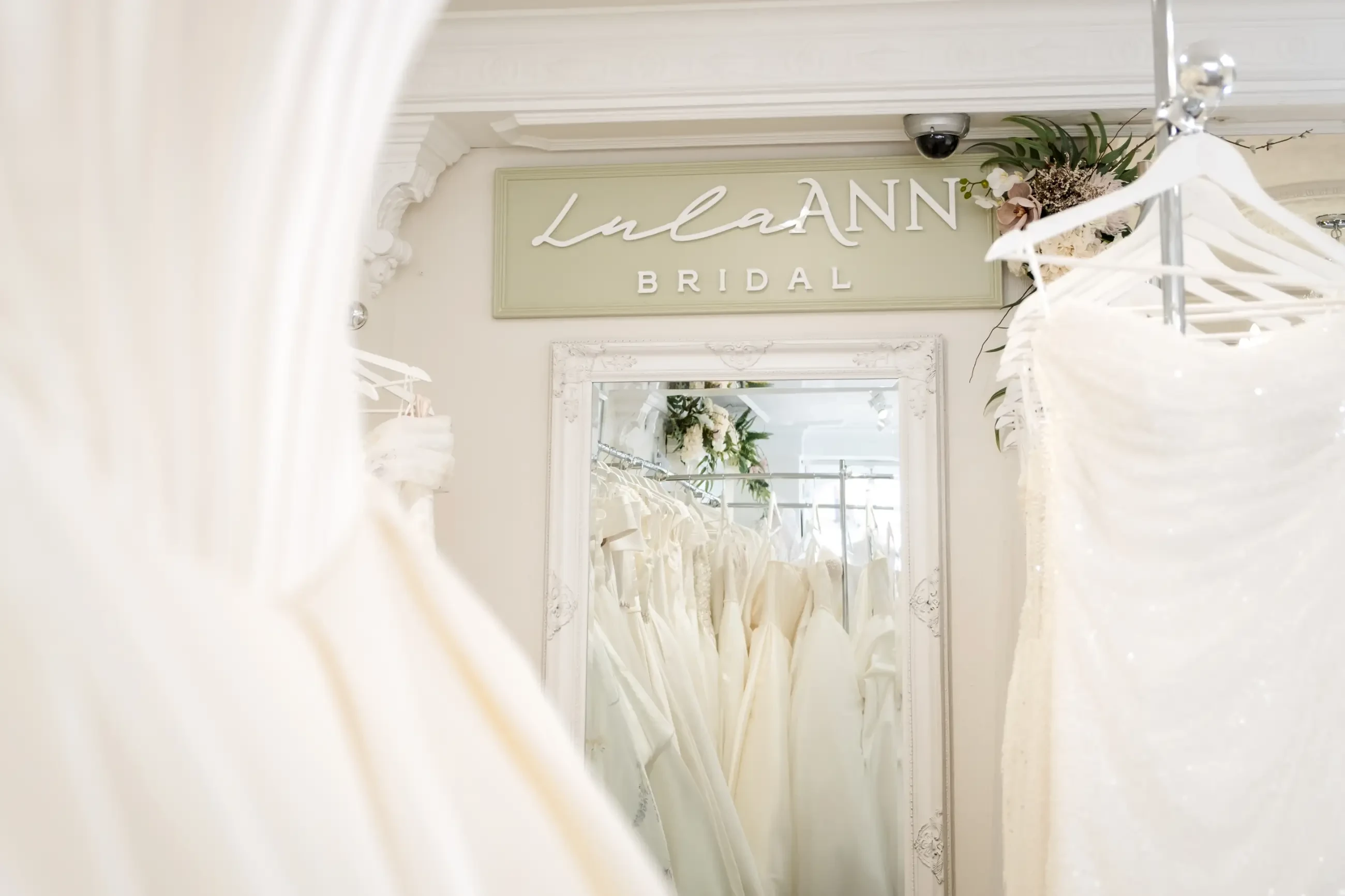 image shows the inside of lula ann bridal